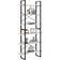 vidaXL 806557 White Book Shelf 210cm