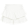 City Chic Amina Frill High Waist Mini Short Plus Size - Ivory