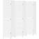 vidaXL Solid Wood Paulownia White Room Divider 215x200cm