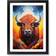 Natur Pur Buffalo Hard Edge Painting No.3 Black Framed Art 34x46cm