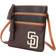 Dooney & Bourke San Diego Padres Infield Triple Zip Crossbody Purse