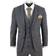 Paul Andrew Tweed Check Vintage Suit - Navy Blue