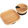 Tiny Dining Square Divider Bamboo Suction Dinner Set