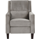 Beliani Velvet Recliner Grey Armchair 97cm