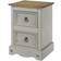 Core Products Petite Grey Washed Wax Bedside Table 32x36cm