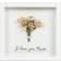 Lesser & Pavey I Love You Mum White Framed Art 20x20cm