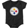 Outerstuff Pittsburgh Steelers Team Logo Bodysuit - Black