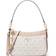 Michael Kors Jet Set Charm Logo Medium Top Zip Pochette Crossbody - Optic White/Ballet