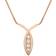 Bloch Fish Necklace - Rose Gold/Diamonds