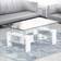 TUKAILAi Modern White Coffee Table 60x100cm