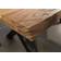 Massivmoebel24 FREEFORM 5 Glossy Anthracite/Natural Sandblasted Dining Table 100x240cm