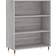 vidaXL Engineered Wood Gray Sonoma Oak Book Shelf 90cm