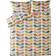 Orla Kiely Scribble Stem Duck Egg Orange/Green/Brown Duvet Cover Multicolour (220x260cm)