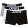Lacoste Men's Logo Trunks 3-pack - Black/White/Heather Grey