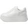 Michael Kors Hayes Snake Embossed Leather Platform - White