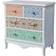 Bloomsbury Market Paisley 4 White/Multicolour Chest of Drawer 70x71cm