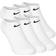 Nike Everyday Cushioned No-Show Training Socks 6-pack - White/Black