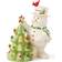 Lenox Happy Holly Days Snowman Lit Multicolour Figurine 21.6cm