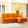 Artemis Home Mackenzie Burnt Orange Sofa 160cm 4 Seater