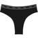 PINK Logo Cotton Brazilian Panty - Pure Black