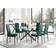 Robert Dyas Furniture Box Leonardo Green Dining Set 90x150cm