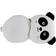 Puckator Panda Round Plush Travel Pillow & Eye Mask