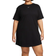 Nike Women's Sportswear Essential Short Sleeve T-Shirt Dress Plus Size - Black/White