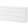 Ikea Kullen White Chest of Drawer 140x72cm
