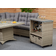 Malay Deluxe Cambridge Outdoor Lounge Set, 1 Table incl. 3 Sofas