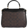 Coach Morgan Top Handle Satchel Bag In Colorblock Signature Canvas With Rivets - Gold/Brown Black Multi