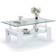 TUKAILAi Modern White Coffee Table 60x100cm