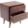 Kare Design Muskat Brown/Gold Bedside Table 35x45cm