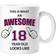 60 Second Makeover Limited Awesome 18 Year Old Mug 29.6cl