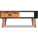 vidaXL Solid Acacia Wood Black/Brown Coffee Table 50x89.9cm