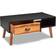 vidaXL Solid Acacia Wood Black/Brown Coffee Table 50x89.9cm