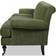 Jennifer Taylor Alana Olive Green Performance Velvet Sofa 223.5cm 3 Seater