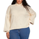 Shein CURVE+ Plus Twist Back Lantern Sleeve Sweater