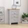 Marlow Home Co. Anjaly Grey Bedside Table 35x40cm