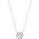 Michael Kors Precious Pavé Halo Necklace - Silver/Transparent