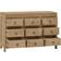 vidaXL Solid Wood Teak Natural Chest of Drawer 80x55.1cm