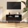 vidaXL 326784 High Gloss Black TV Bench 90x48.5cm