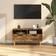 vidaXL 326785 Smoked Oak TV Bench 90x48.5cm