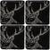 Just Slate JS/C/S4/S Stag Coaster 11cm 4pcs