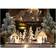 St Helens Light Up Festive Scene White Decoration 13.5cm