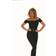 Fun Shack Womens Black 50s Movie Sweetheart Catsuit Iconic Jumpsuit