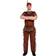 Henbrandt Mens Red Native American Indian Chief Sitting Bull Fancy Dress Up Costume