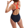 Speedo Placement Women's Laneback Swimsuit - Navy/Orange