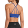 Gymshark Ruched Strappy Sports Bra - Wave Blue