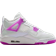 Nike Air Jordan 4 Retro GS - White/Hyper Violet