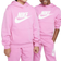 Nike Big Kid's Sportswear Club Fleece Hoodie - Playful Pink/White